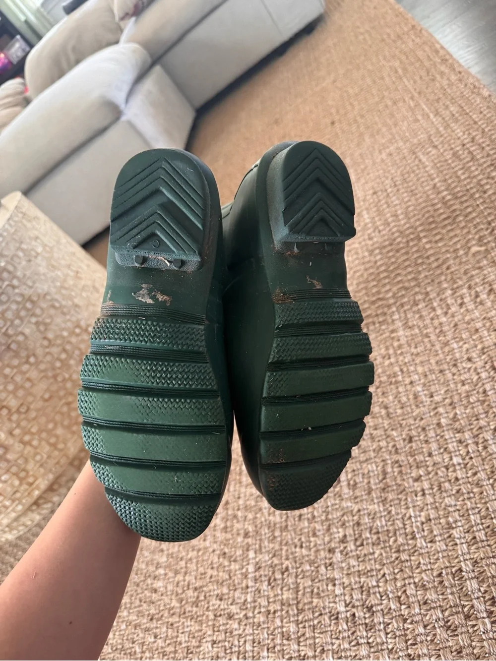 Hunter Green Tall Rain Boots